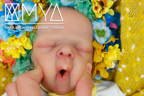 MAYA * Silicone baby with articulated fabric body